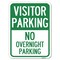 Signmission Visitor Parking Visitor Parking No Overnight Parking Rust Proof Parking, A-1824-22726 A-1824-22726 - alternate 1